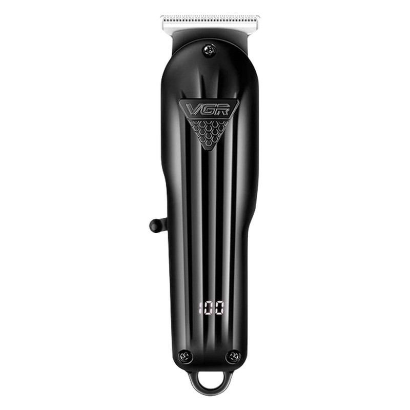 ماشین اصلاح موی سر و صورت وی جی ار مدل V-982 با تیغه استیل پیشرفته، منبع انرژی باتری، مدت زمان استفاده 120 دقیقه، مدت زمان شارژ 120 دقیقه، همراه با کابل شارژ USB، شانه و دفترچه راهنما